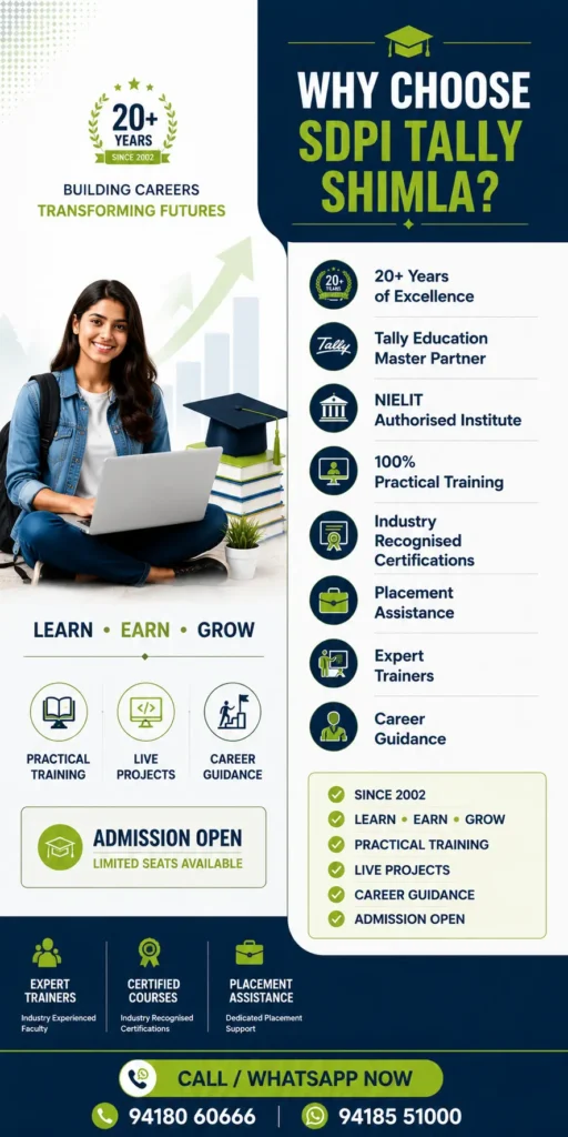 Tally authorised courses in shimla